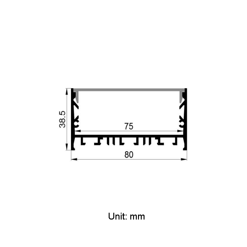Pendant Lighting Aluminum LED Channel For LED Strip - Inner Width 75mm(2.95inch) Pendant Lighting Aluminum LED Channel For LED Strip - Inner Width 75mm(2.95inch)